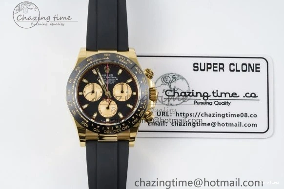 MiroTime 0429 Daytona 116518 BTF 1:1 Best Edition Paul Newman Black YG Dial on Oysterflex Rubber Strap SA4130 V Modern 2259